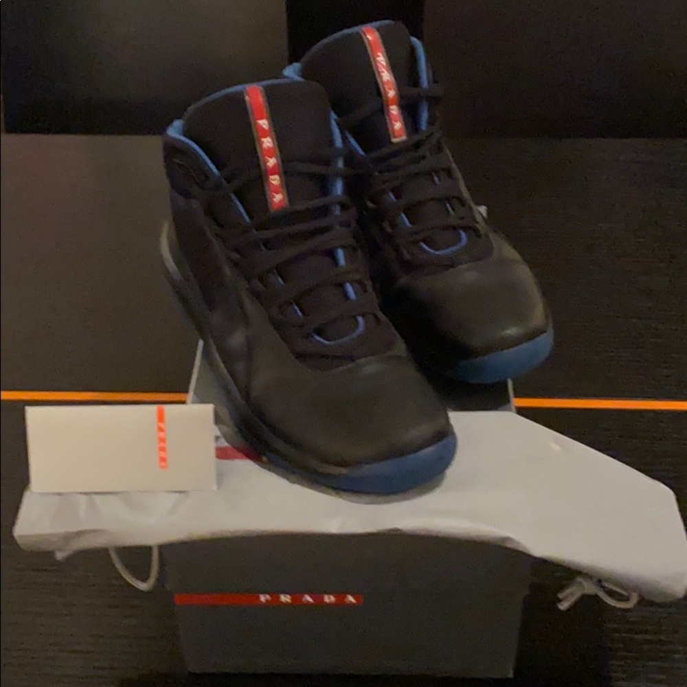 Prada high top sneakers